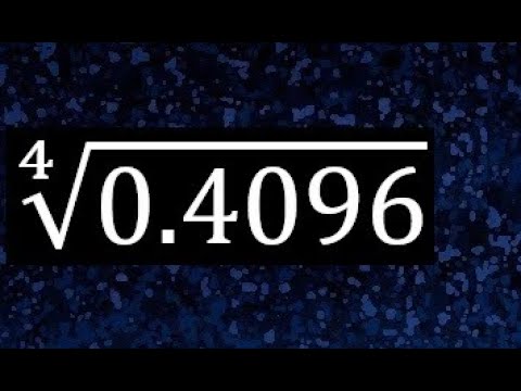 raiz cuarta de 0.4096 , raiz de numeros decimales - YouTube
