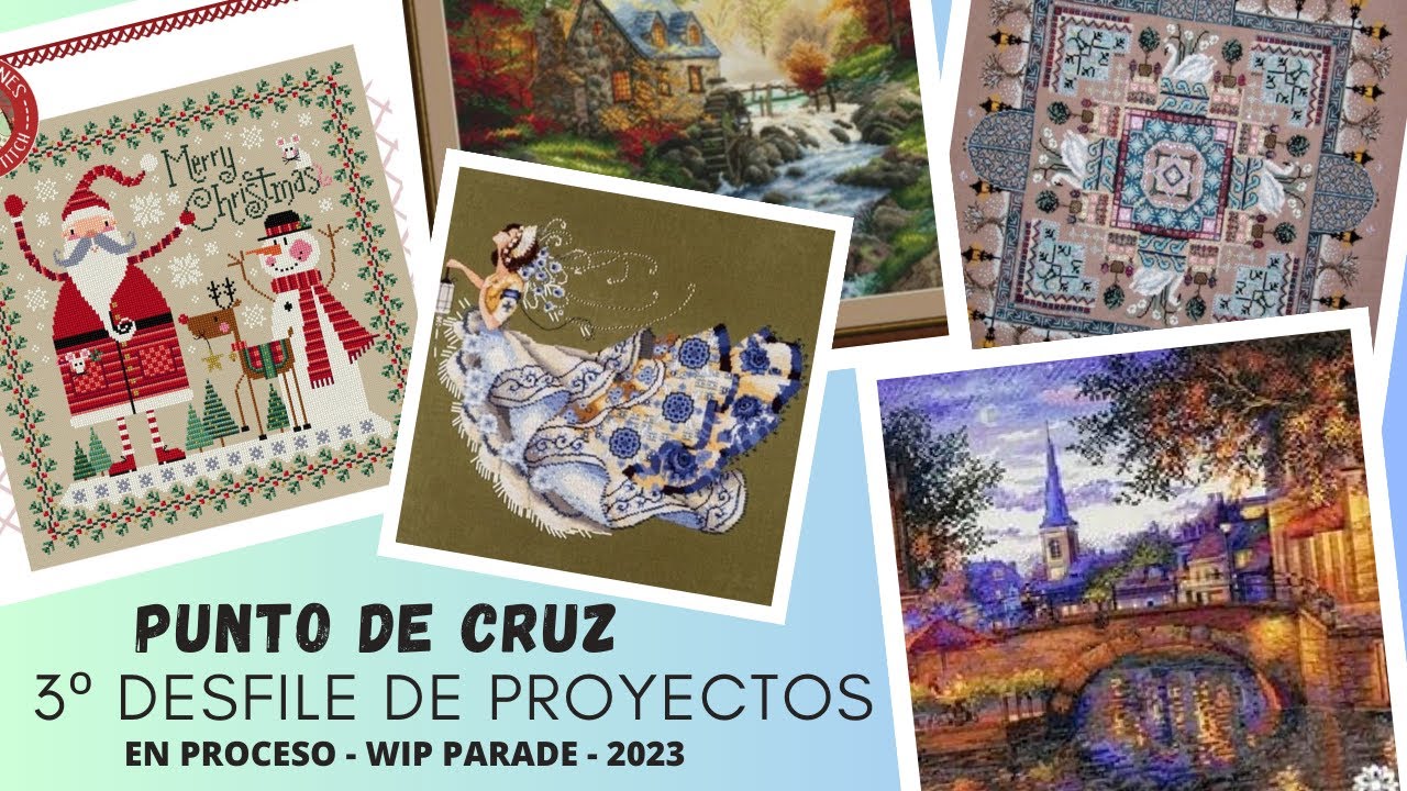 Flosstube 66: Desfile de proyectos en punto de cruz | Tercera parte | wips