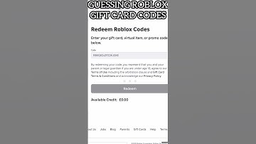 Guessing Roblox Gift Card Codes (IT WORKED!!!) #roblox #giftcard #robux