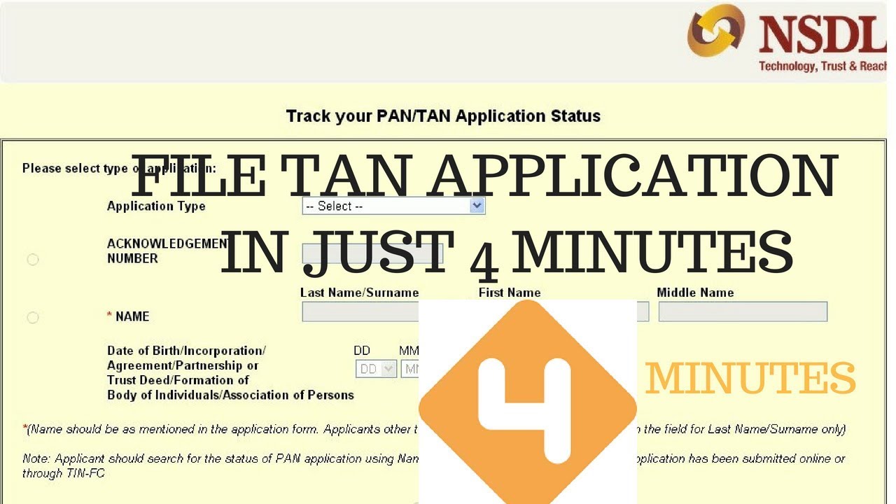 How To Apply For TAN Online In 4 Minutes YouTube