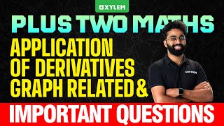 Plus Two Maths | Application Of Derivatives , Graph Related & Important Questions | Xylem Plus Two