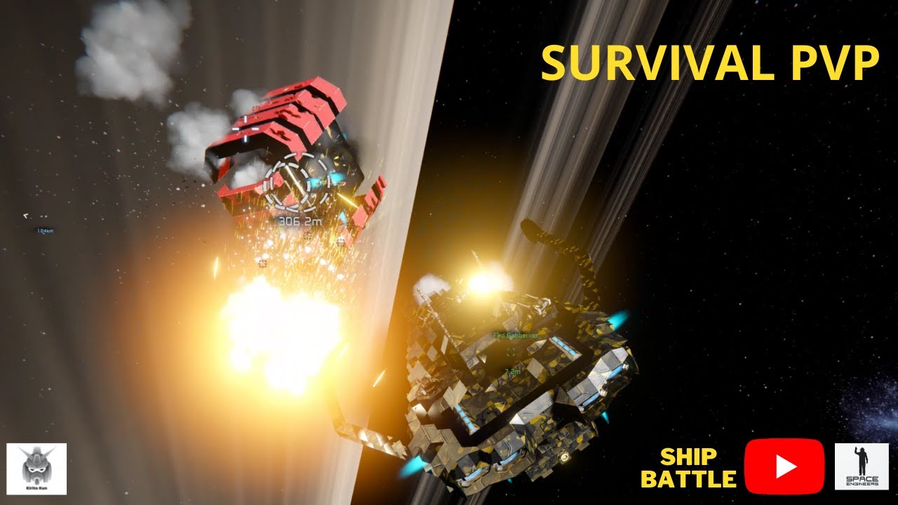 Space Engineers PVP - Random Player Battle Survival server - YouTube