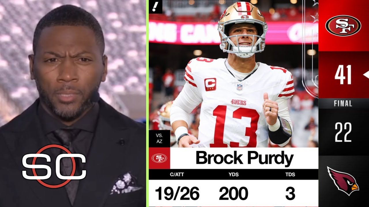 "Brock Purdy is ELITE QB" - ESPN reacts 49ers QB throws 3 TDs to beat Cardinals 41-22 in NFL Week 11