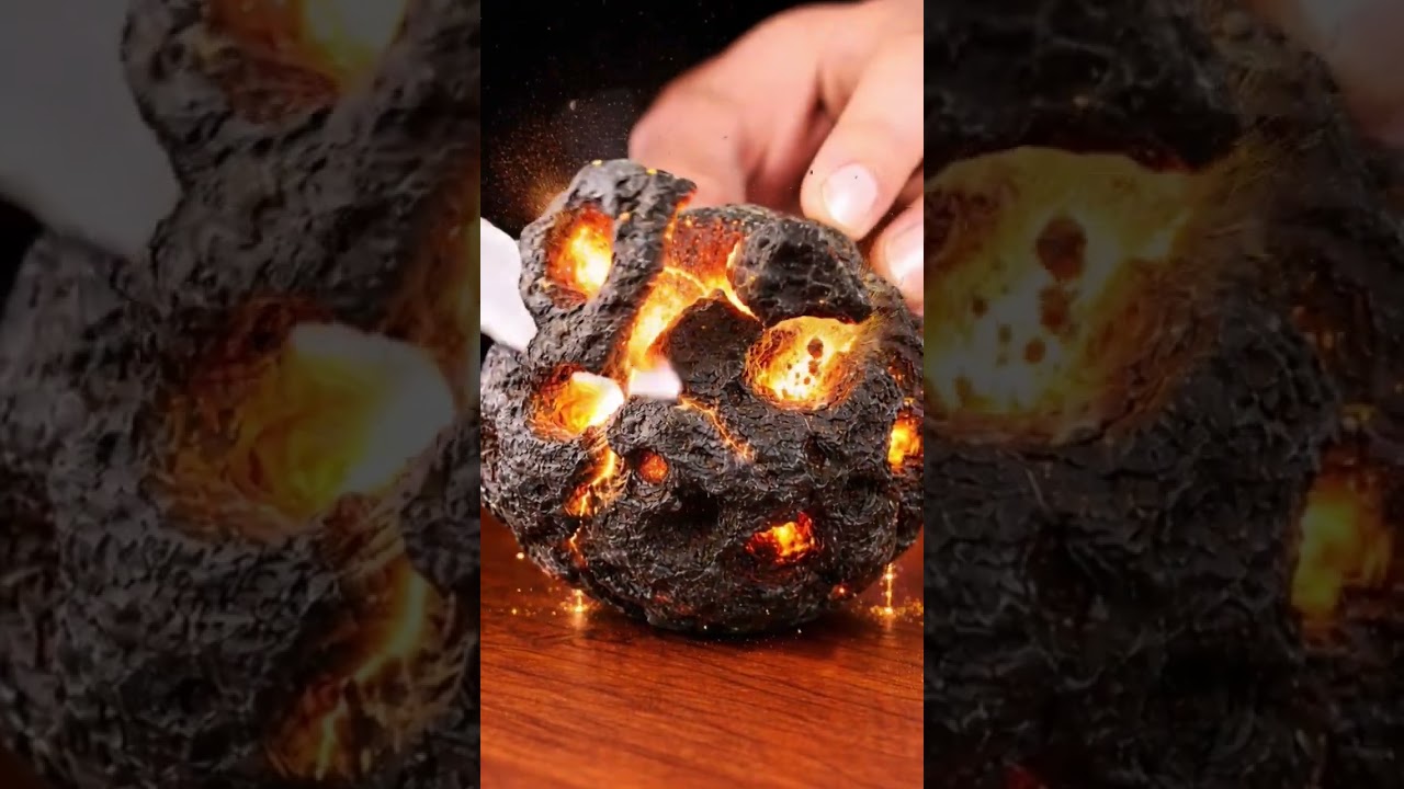 Cutting Lava Rock ASMR 