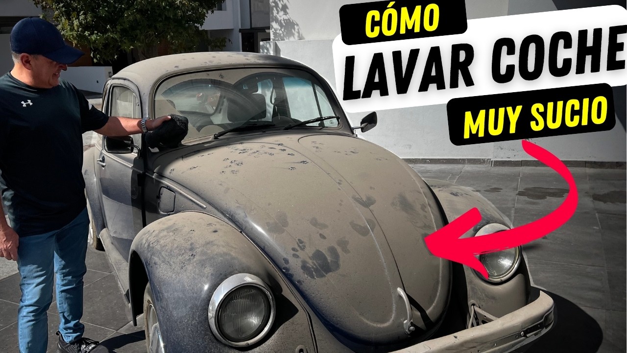 Cómo lavar un coche (MUY SUCIO) *Sin dañar la pintura*