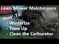 [DIY] How-To Tune Up Your Lawn Mower | Winterization | How to Clean the Carburetor