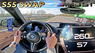 S55 SWAPPED M135i AUTOBAHN RUN // BMW M1 That Never Existed!