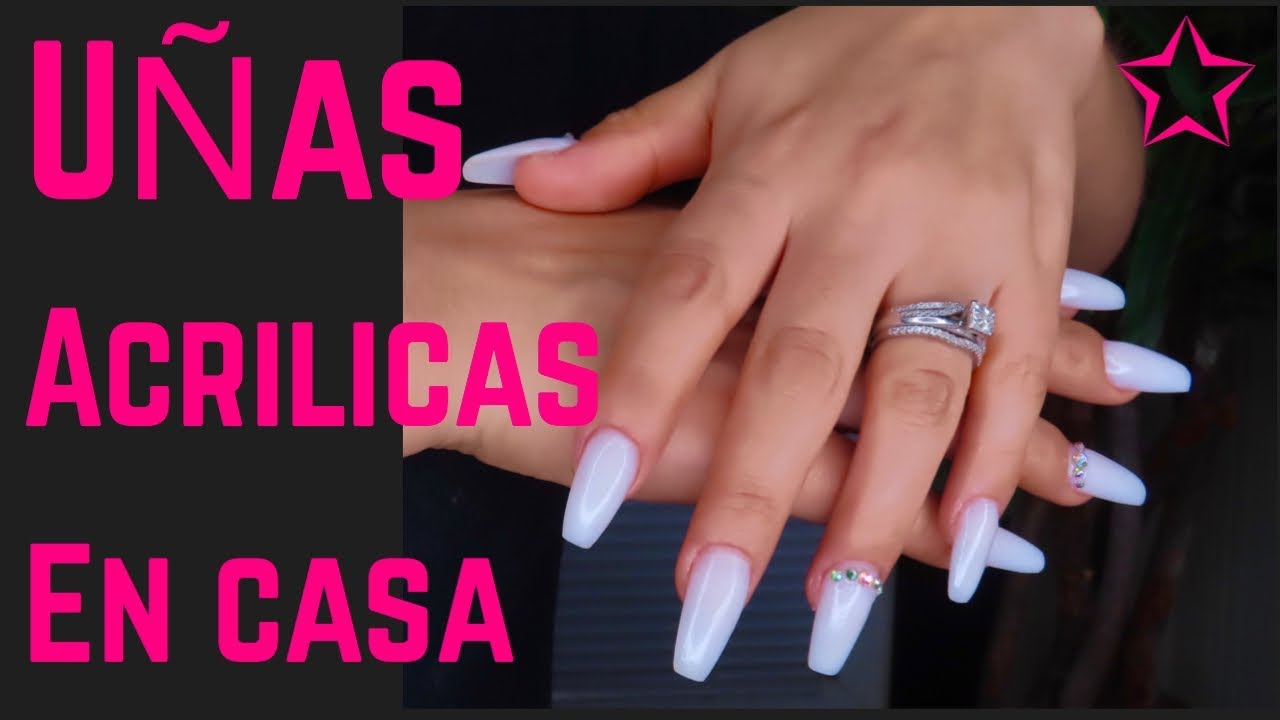 COMO HACER UÑAS ACRILICAS PARA PRINCIPIANTES EN CASA| Uñas desde cero