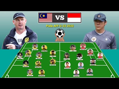 Malaysia U-23 vs Indonesia U-23 Head To Head Line Up Formasi 4-4-2 vs 4-4-2 ~ Update 18 Agustus 2023