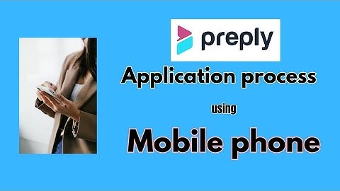 Preply application process using mobile phone
