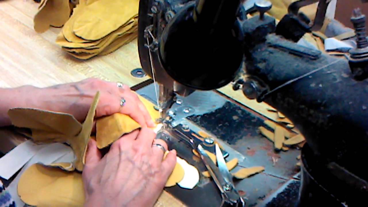 Sewing Leather Palm Work Gloves YouTube