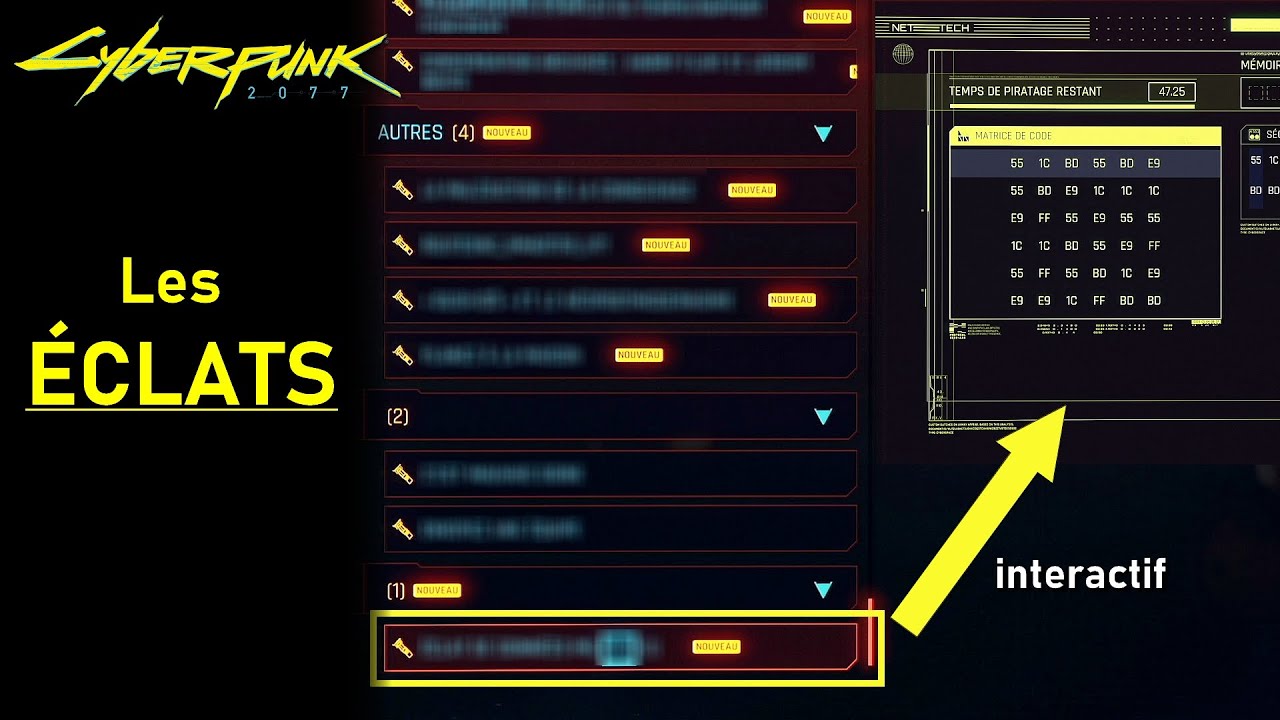 LES BASES : Les Éclats | CyberPunk 2077 - YouTube