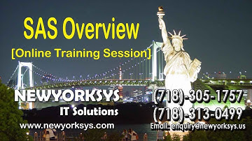 SAS Online Training  Session | Class | Tutorial Newyorksys