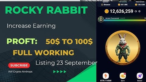 How to work on Rocky Rabbit Airdrops |Wallet Connect| Increase Earning |