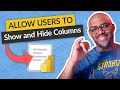 Allow users to Show and Hide columns in a Power BI Paginated report!