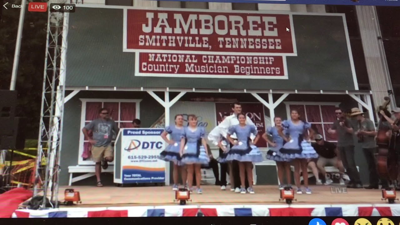 Jackson Hollow clogging team - Smithville Fiddlers Jamboree Jr Square Dance Competition 2018