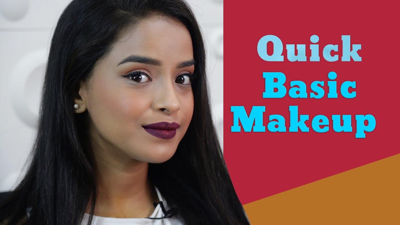 Quick And Easy Basic Makeup | Step By Step Christmas Makeup | Foxy Makeup Tips