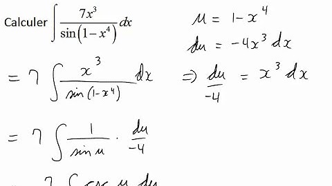 Intégration par changement de variable 2