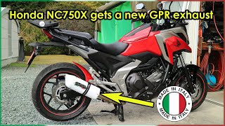 How to fit a GPR exhaust to a Honda NC750X - with before and after sound