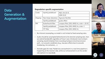 Research intern talk: Unified speech enhancement approach for speech degradation & noise suppression