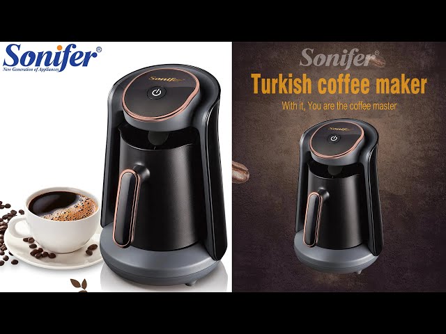 Automatic Turkish Coffee Maker Machine, Cordless Electric Coffee Pot