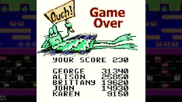 Frogger - Game Over (GBC)