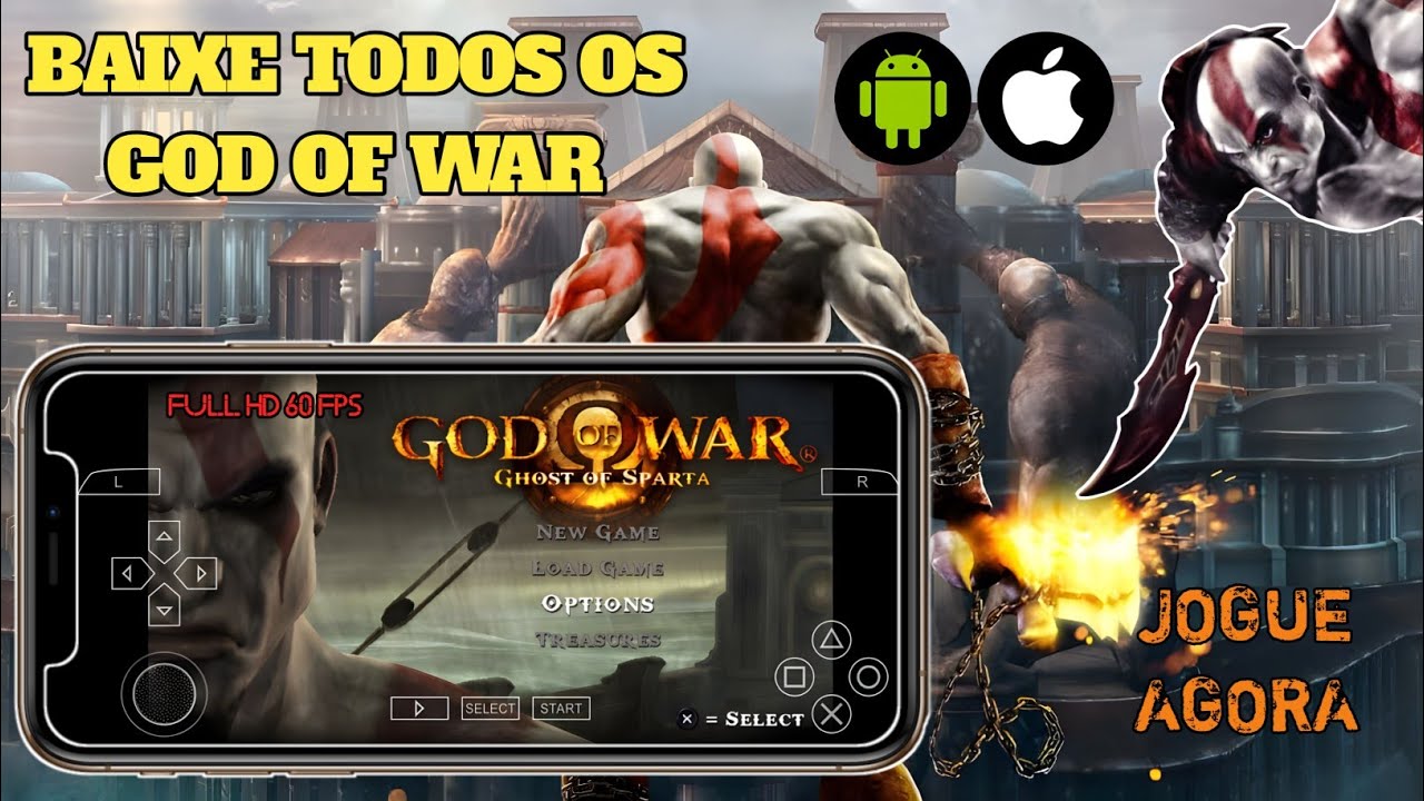 COMO BAIXAR E JOGAR GOD OF WAR NO CELULAR EM 2024! COMO INSTALAR GOD OF ...