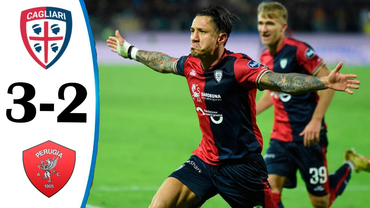 Cagliari 3-2 Perugia, Goals and Highlights: 1st Knockout Round
