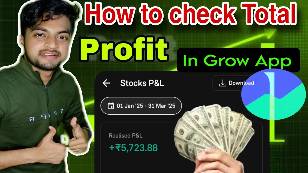 How to check Total Profit in GROW APP || With Brokerage Charges || 