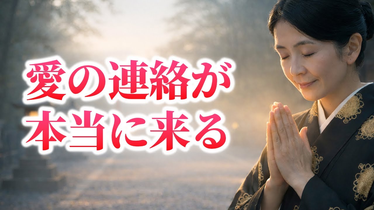 ※5秒以内に見た人のみ効果があります　※衝撃の展開がきます。あの人はあなたに夢中になり愛される存在になります。1月中に告白される魔法をかけた恋愛運が上がるヒーリング音楽