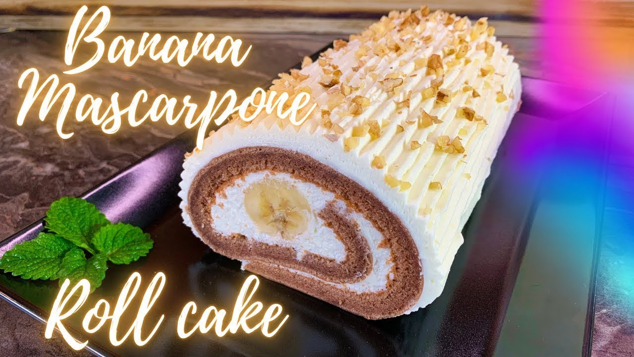 How to make banana roll cake YouTube