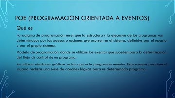 programación orientada a eventos