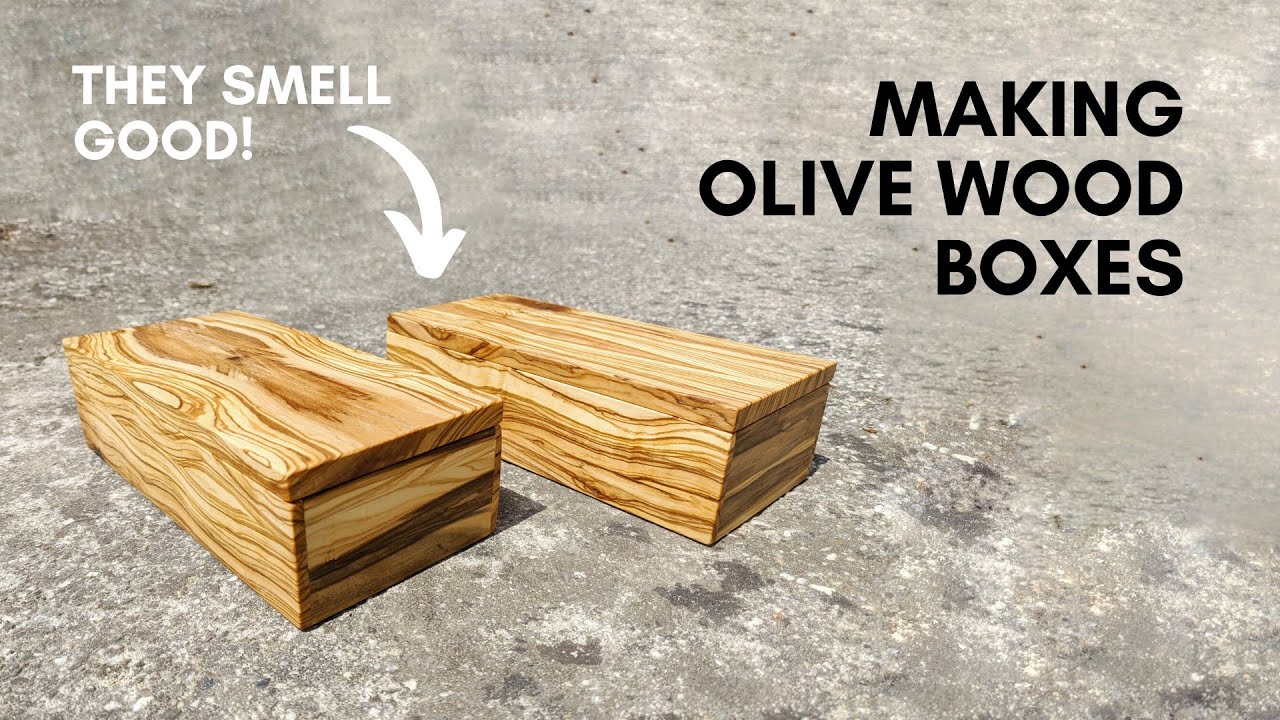 OLIVE WOOD BOXES