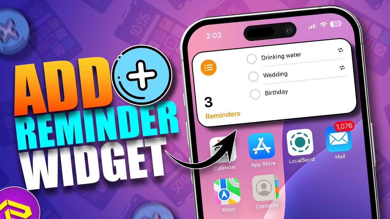How To Add Reminder Icon On Iphone