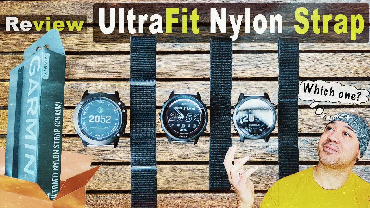 Garmin UltraFit Nylon Strap Gray 20mm