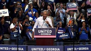 Former president Barack Obama pushes Democrats to show Americans 'real solutions'