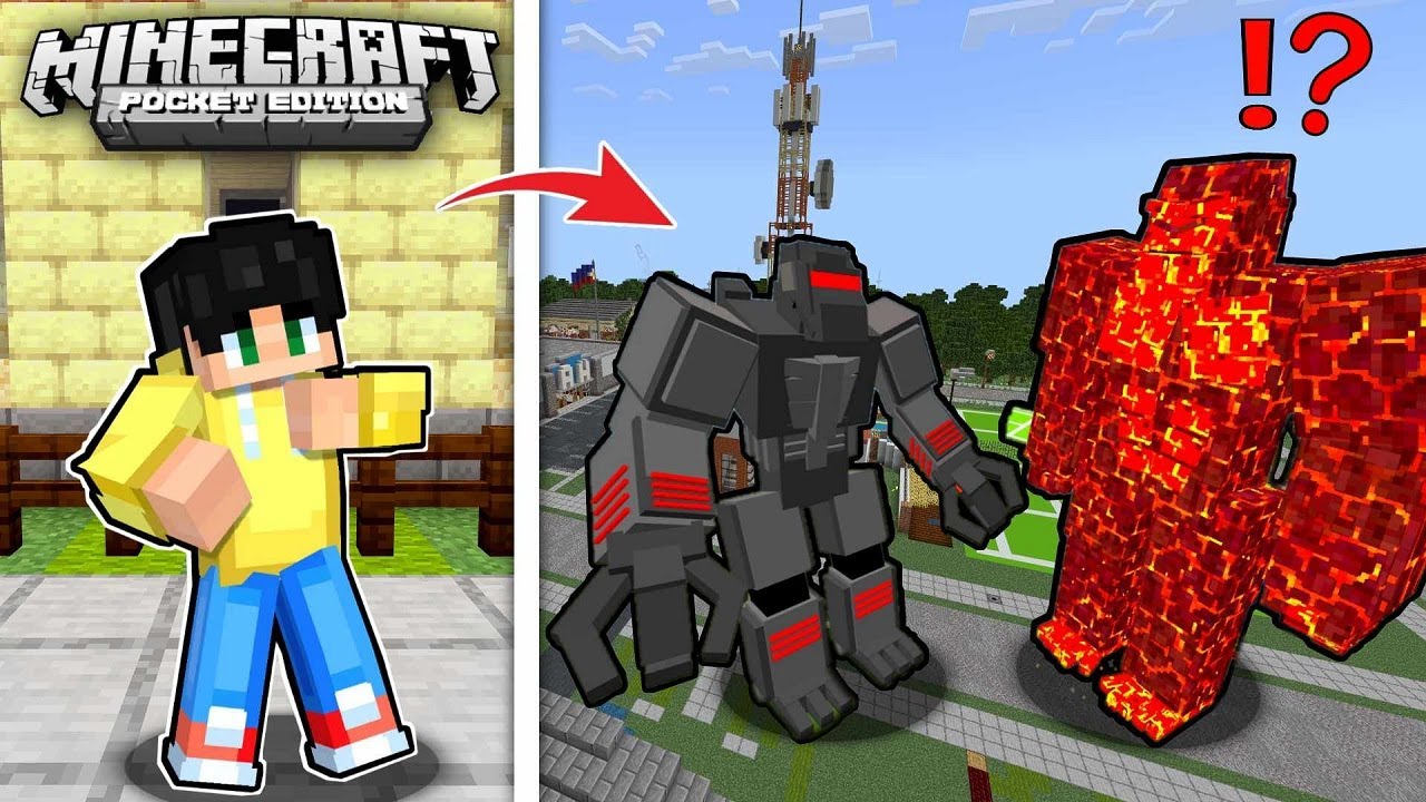 BURNING KING KONG Sumugod Sa UWU CITY sa Minecraft PE