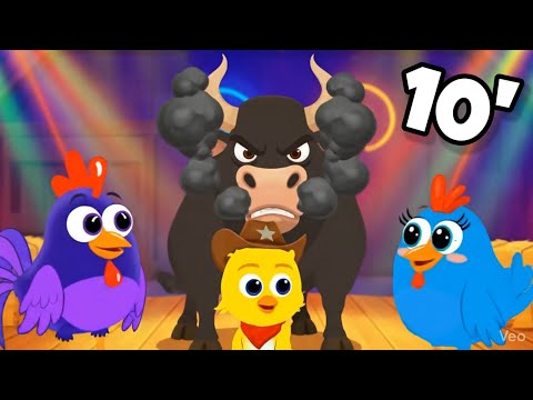 Boi da Cara Preta Mais Pintinho Amarelinho- Música Infantil 10' #galinhapintadinha #boidacarapreta