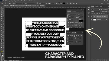 Text in Photoshop: Character and Paragraph Panels Explained