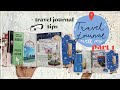 Travel journal with me part 1  junkjournaljuly ticket  tags megjournals  travel journal tips