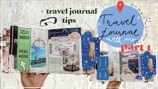 Travel Journal With Me PART 1 ✈ #junkjournaljuly Ticket & Tags @megjournals  Travel Journal Tips
