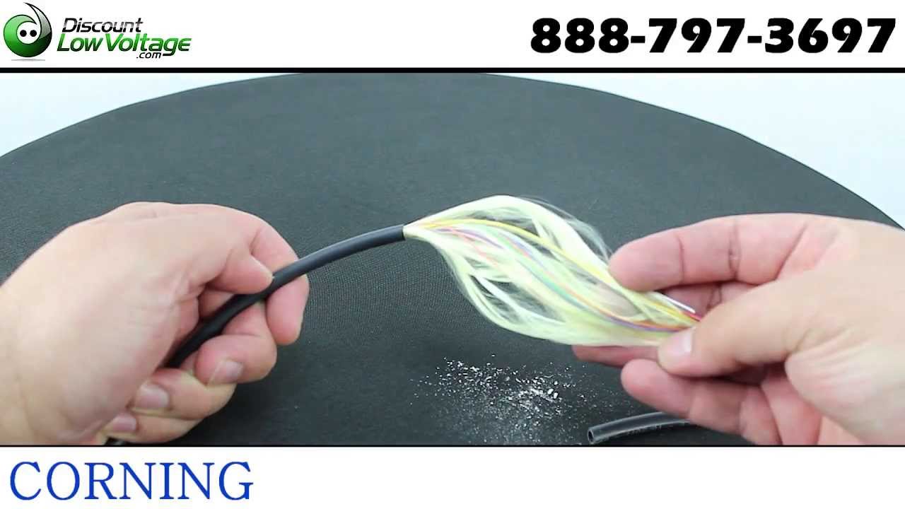 Corning Fiber Cable 12 Strand Freedm tight Buffered OM3 cctv footage