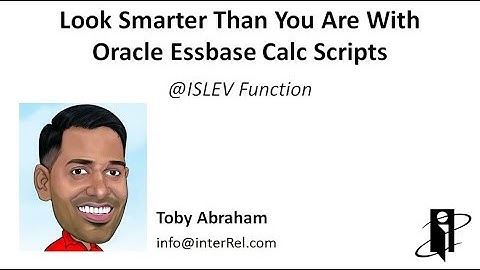 Essbase @ISLEV Function