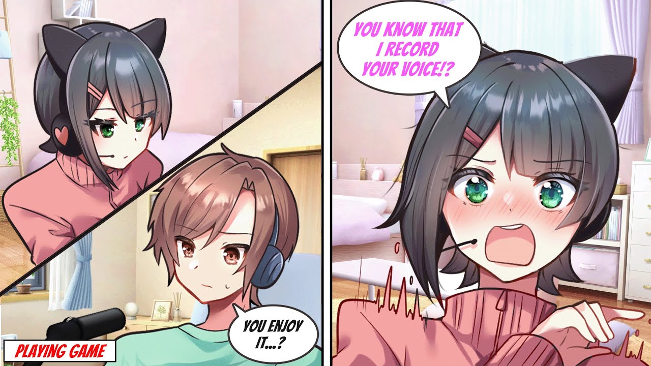 ［Manga dub］My classmate seems to hate me but she records my voice for her bad habit［RomCom］