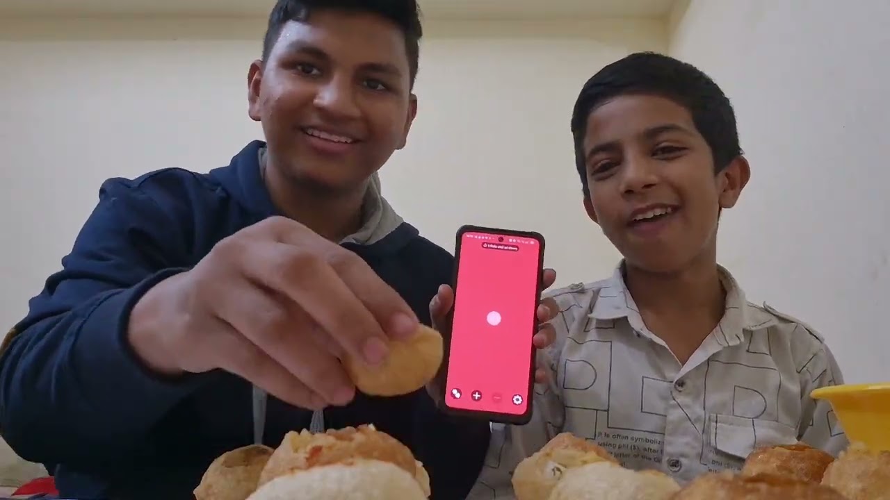  Bhai kay sath Pani puri ka challenge  #gamingchanllenge #brother #trending #vloger