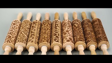 Embossed Rolling Pins for Baking