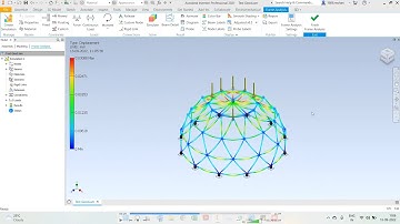 Frame Analysis | Inventor Professional | Geodesic Dome
