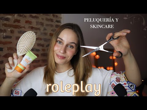 ASMR Te lavo el pelito y la cara ✂️🧼 Peluquería y skincare relajante [RP español]
