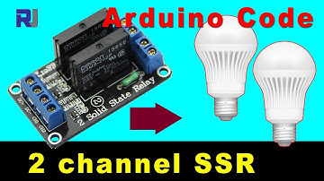 How to use 2 channel Solid State relay SSR with Arduino RJT153