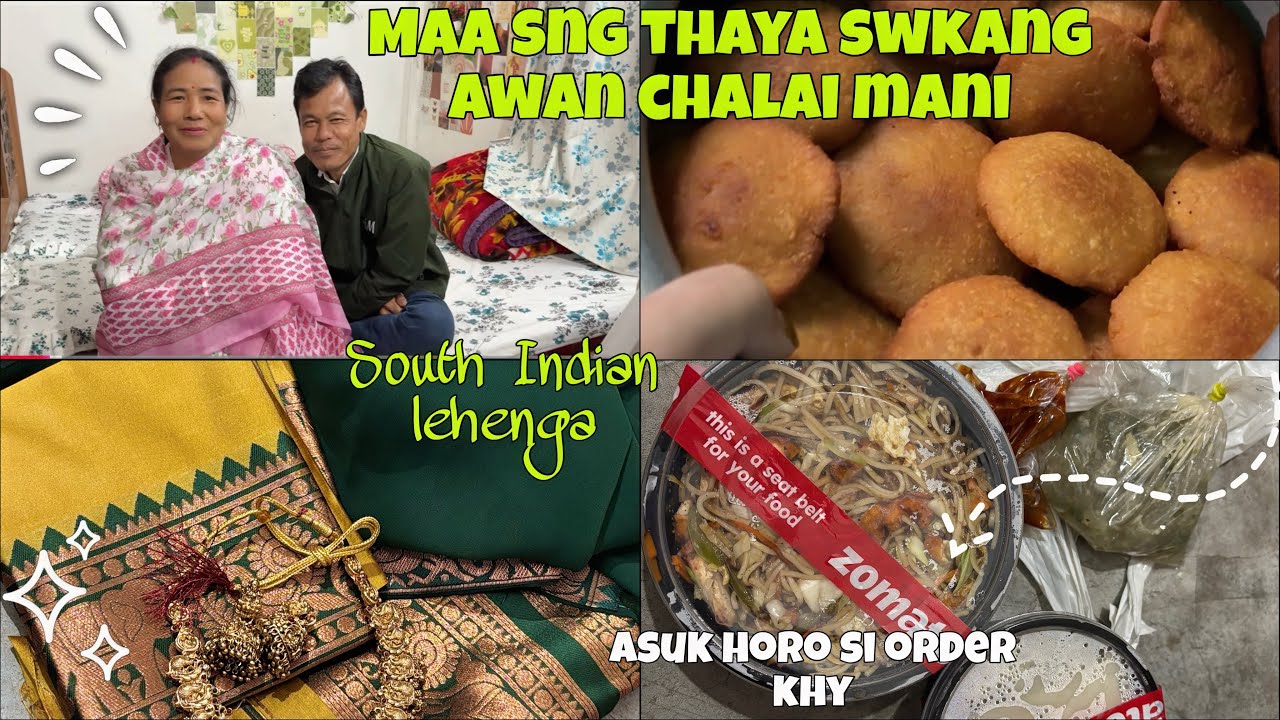 Mwitu da tong by khu 🤗 | Maa sng thaya swkang awan chalai mani 🥰 | South Indian lehenga 😍